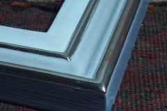 Champagne gold with painted gesso, corner detail -
